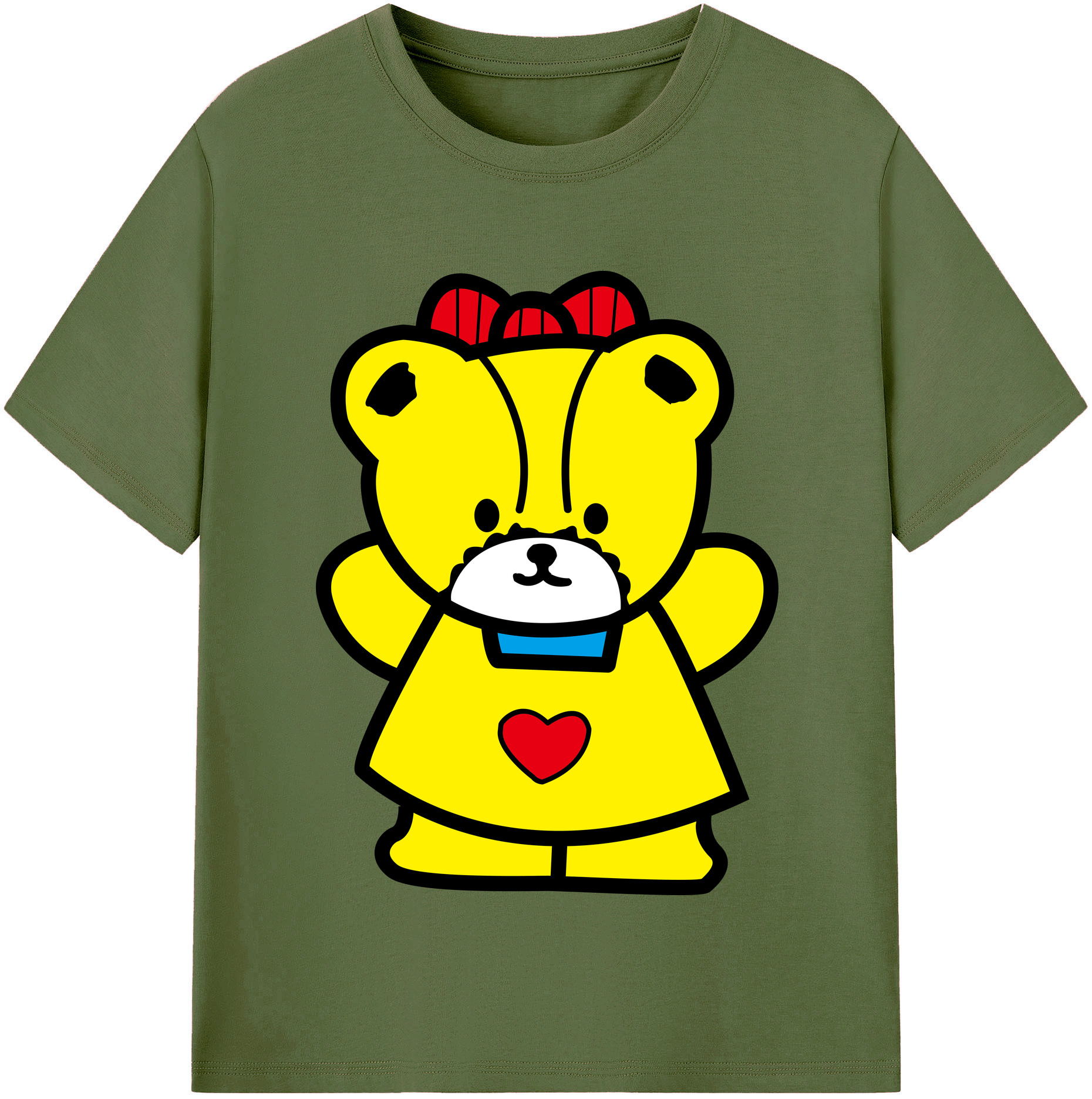（画像用） Hello Kitty ハローキティ 綿100％半袖Tシャツ（フロントプリント）